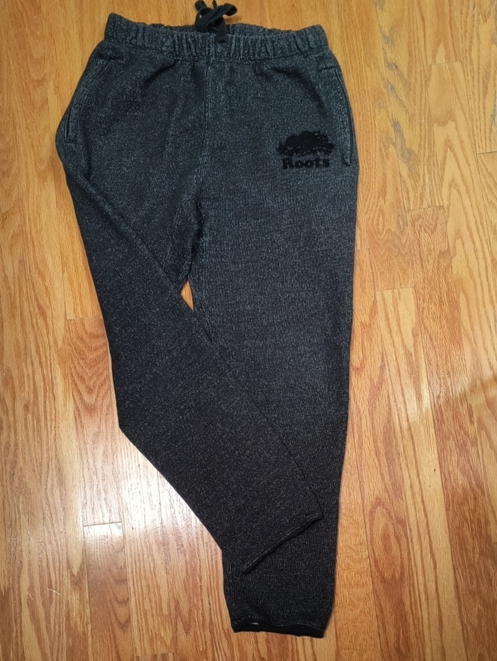 Roots Men's Dark Charcoal Gray Sweatpants, XS